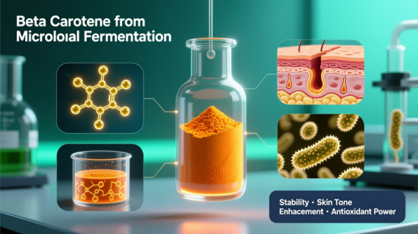 ベータカロテンパウダー：肌のトーンアップと抗酸化作用のための発酵技術